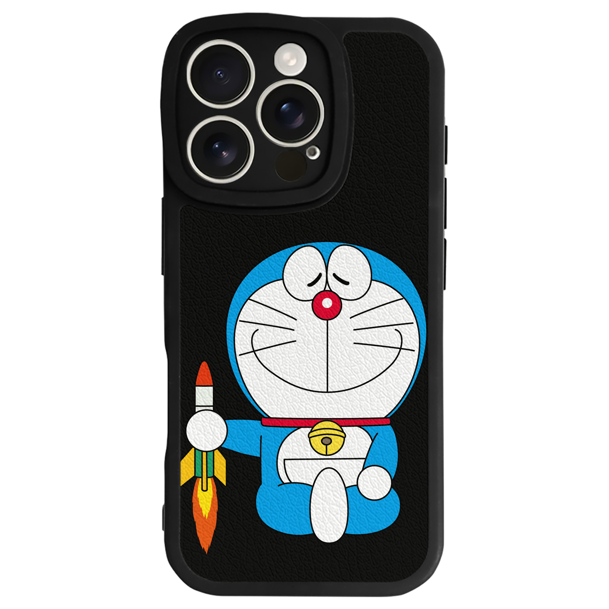 （画像用） ドラえもん Doraemon 【iPhone 16シリーズ対応】シリコンスマホケース（レザー調） 材質：シリコン